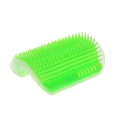 Cat Massage Self Groomer Comb: Corner Brush for Cats - Face Rubbing with Tickling Bristles - Feline Grooming Product